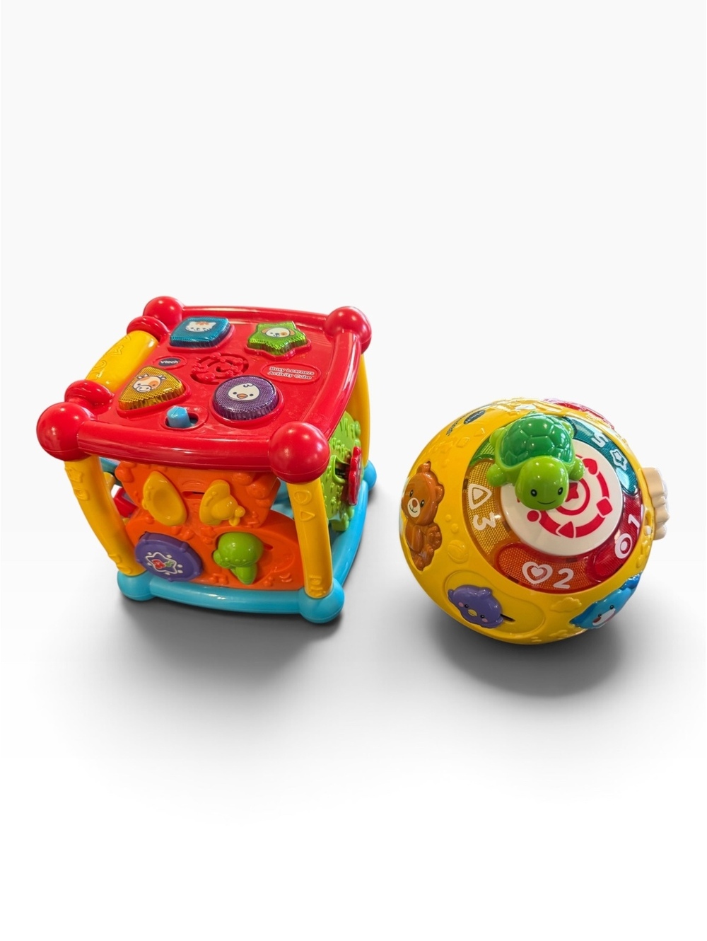 VTech Interactive Learning Toys Set with Activity Cube and Shape Sorting Ball